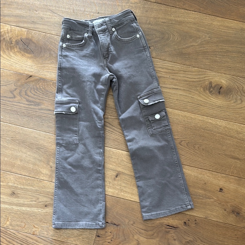 Zara Kids Gray Cargo Jeans
